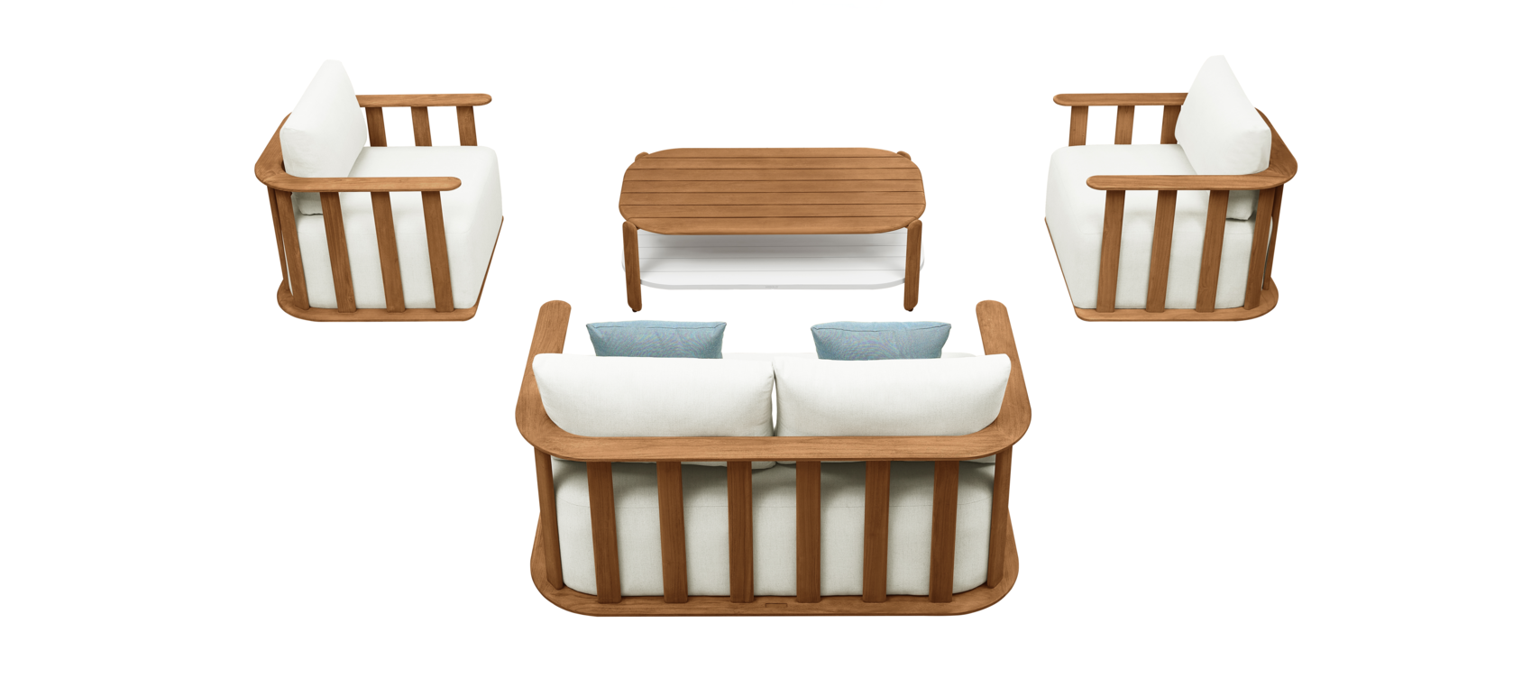 Pallisad Double-Seater Set