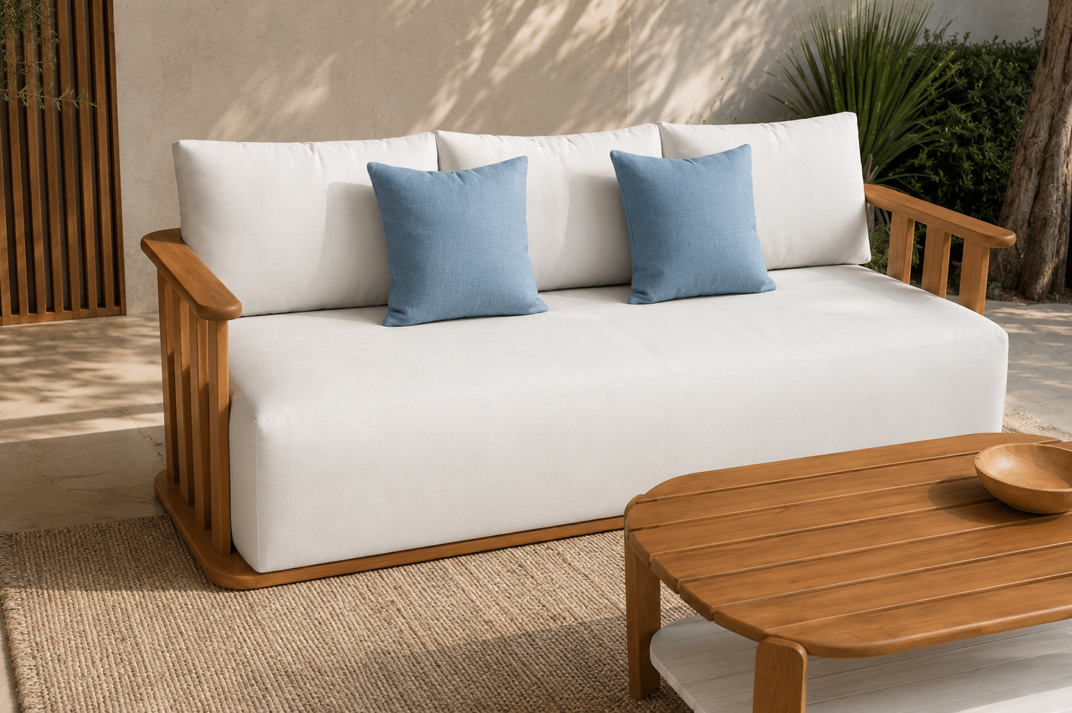 Pallisad Three-Seater Set