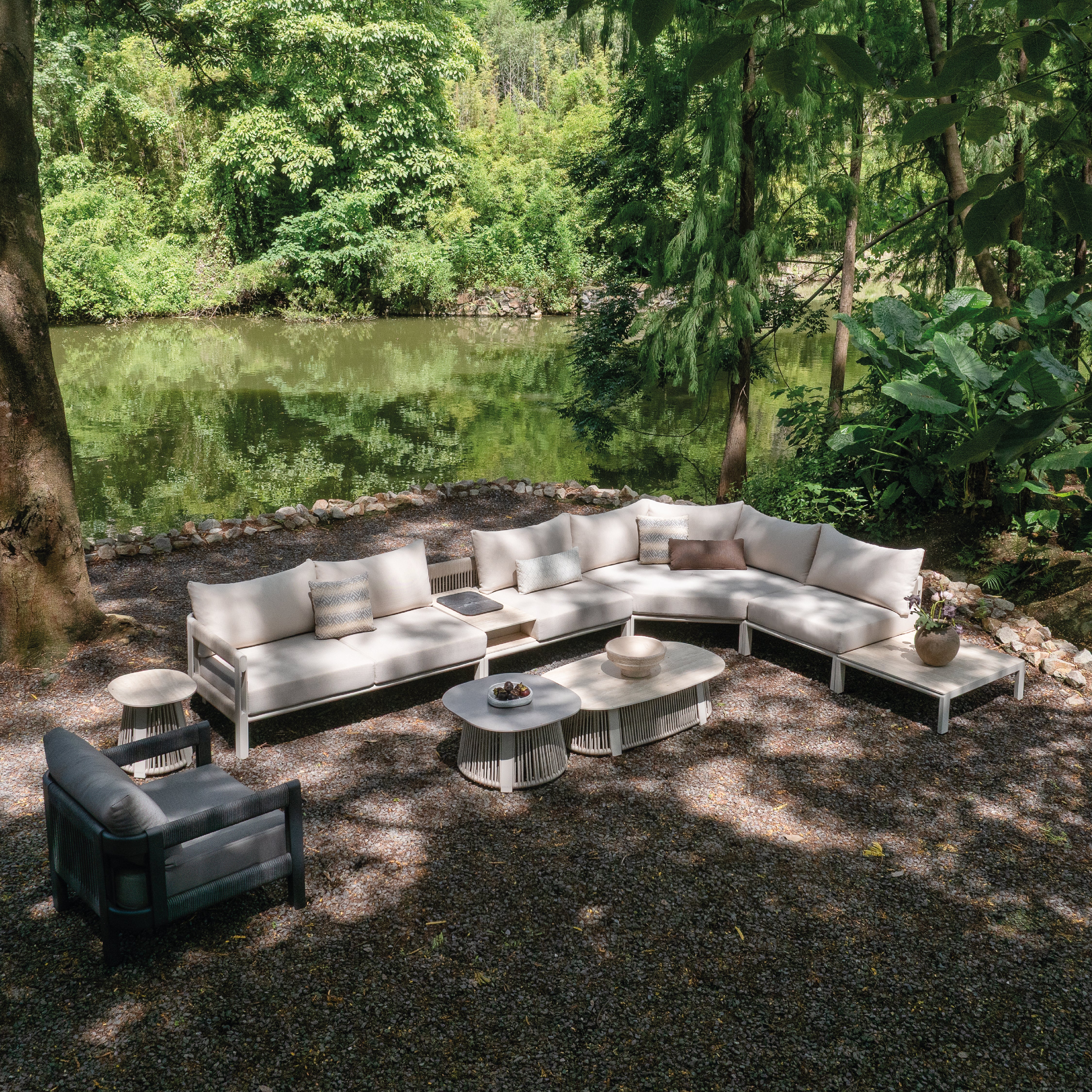 Paros Middle Corner Sofa
